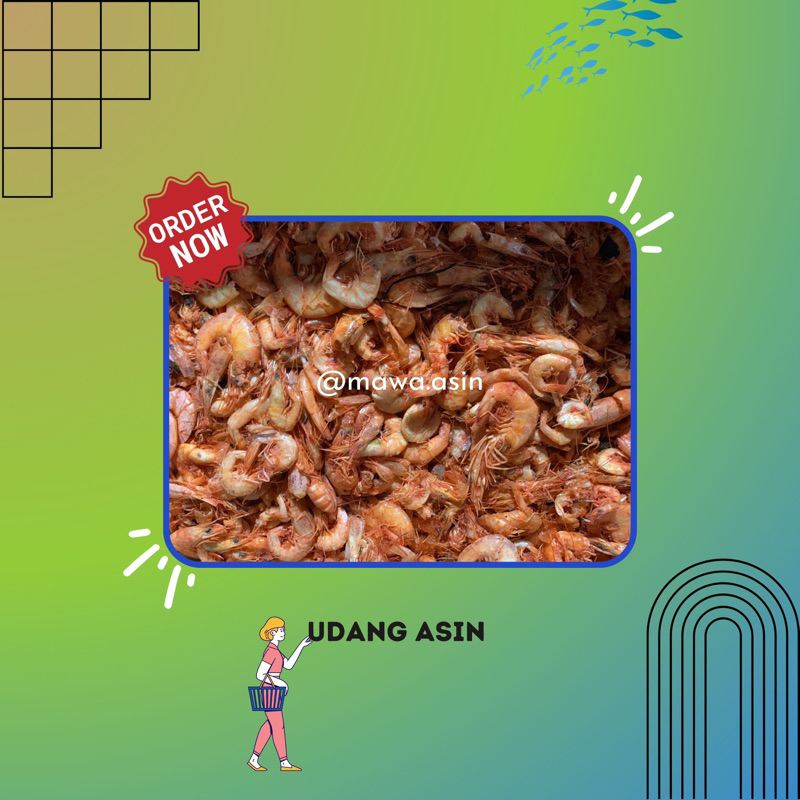 

Udang Asin Mawa.Asin 250gram