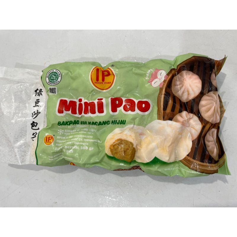 IP Mini Pao Bakpao isi Kacang Hijau 500Gr(30pcs)