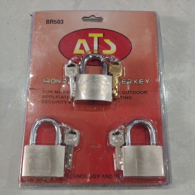 ATS Gembok master key 50mm isi 3 / Gembok master key 50x3