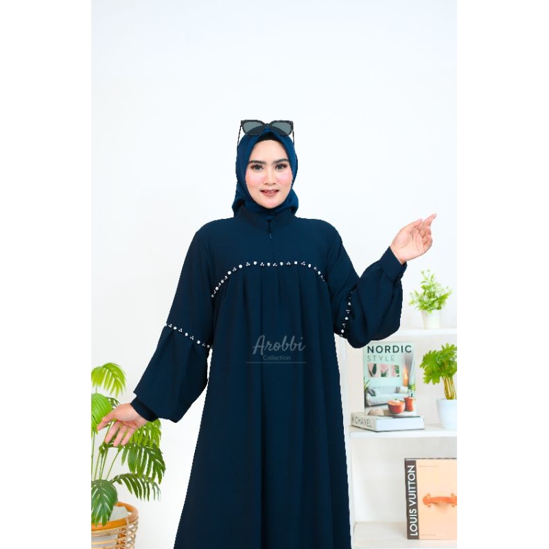 gamis crinkel mutiara gamis murah dress mutiara