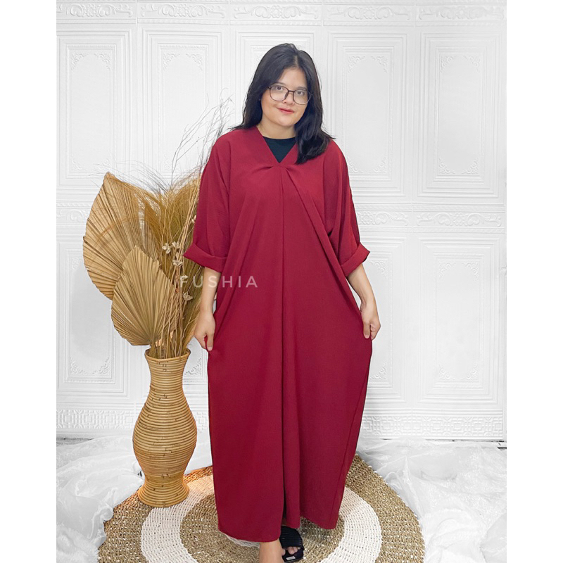 Kaftan Gamis Jumbo Crincle Airflow