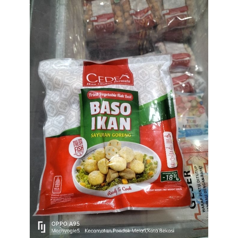 

Bakso ikan cedea sayuran goreng 500gr