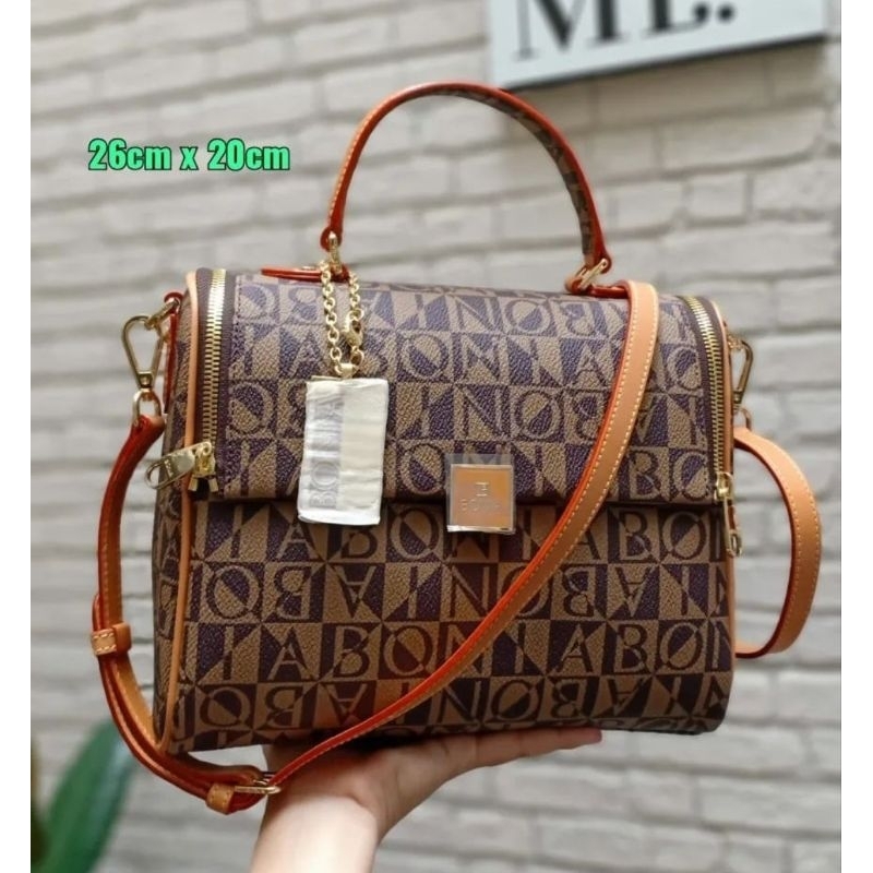 tas bonia original metis monogram singapore