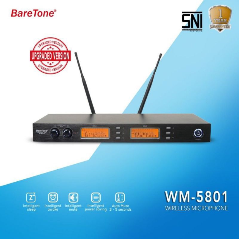 MIC WIRELESS BARETONE WM5801 WM 5801 / WM7801 WM 7801 MICROPHONE ORIGINAL