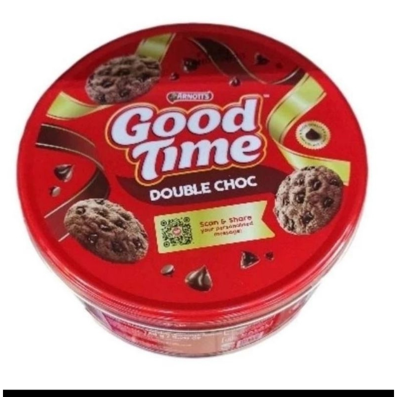 

Goodtime Good Time Double Choc Biskuit Kaleng Tin Coklat Hadiah