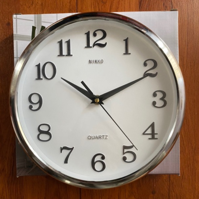 jam dinding nikko 6033/jam dinding elegan/jam dinding cantik