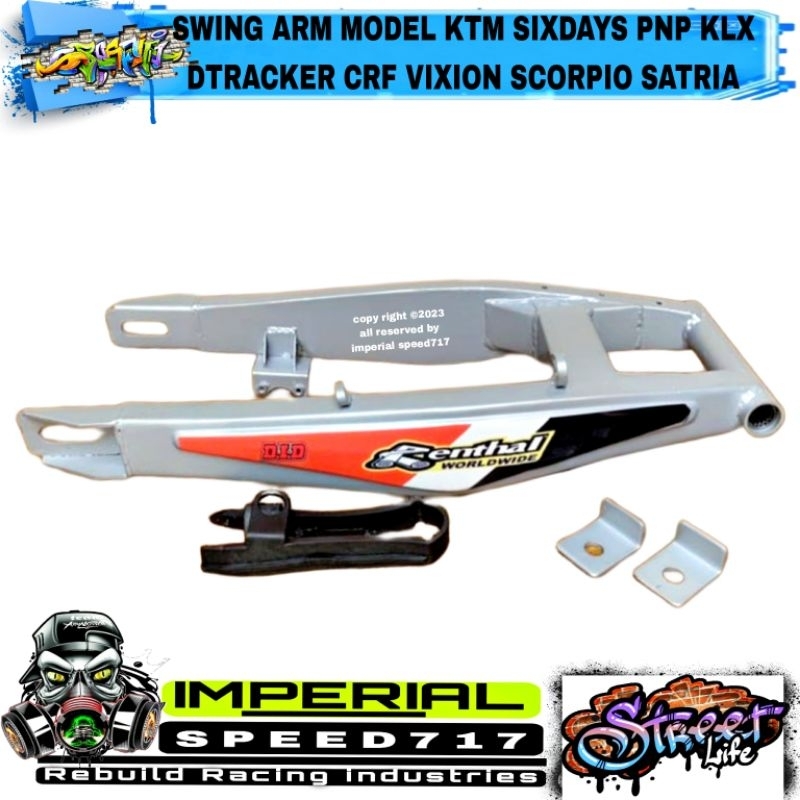 SWING ARM MODEL KTM SIXDAYS PNP KLX DTRACKER CRF VIXION SCORPIO SATRIA FU