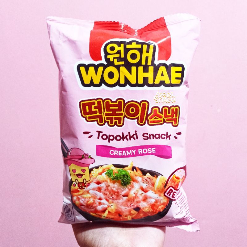 

Wonhae Topokki Snack 80gr / Creamy Rose / Spicy Sweet