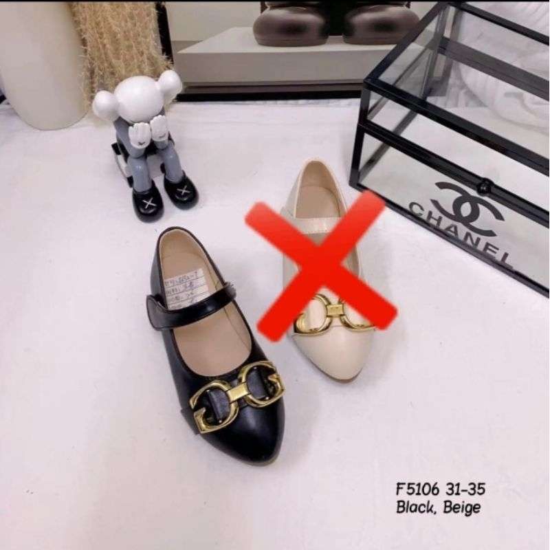 Flatshoes anak perempuan import/Pantofel anak premium