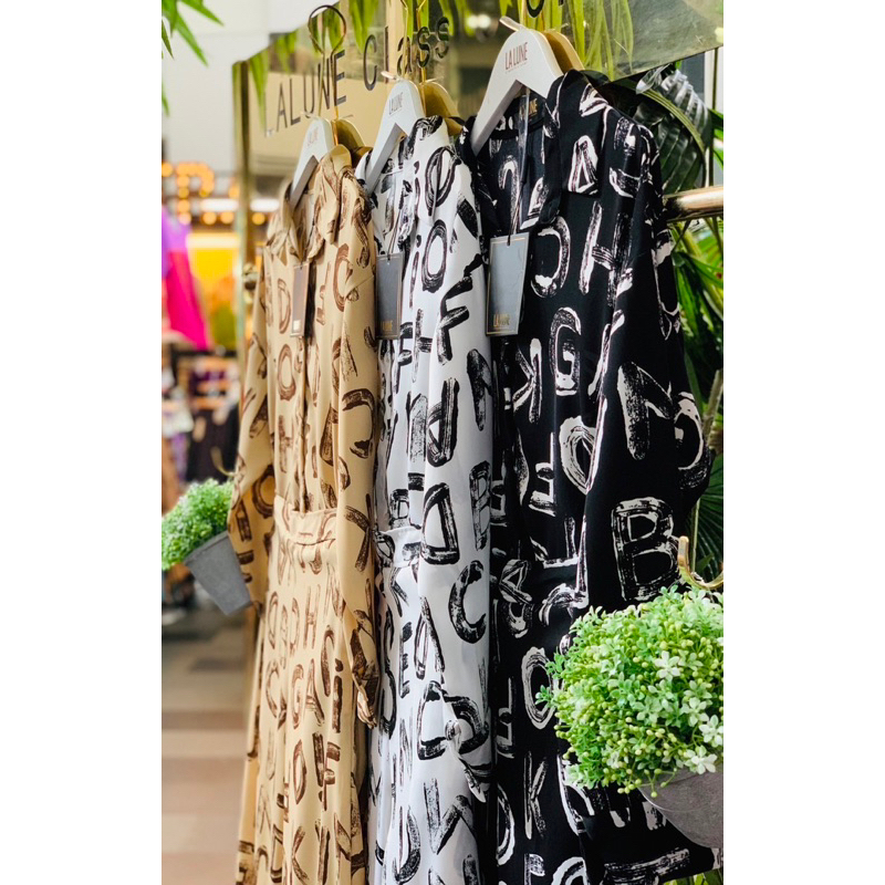 SETELAN LALUNE MOTIF ALPHABET 100% ORIGINAL IMPORT BANGKOK