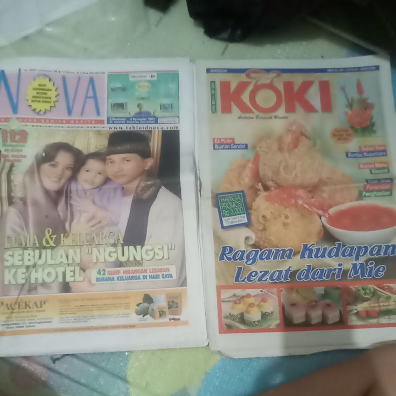 bundling tabloid nova jadul 2002 edisi lebaran & koki