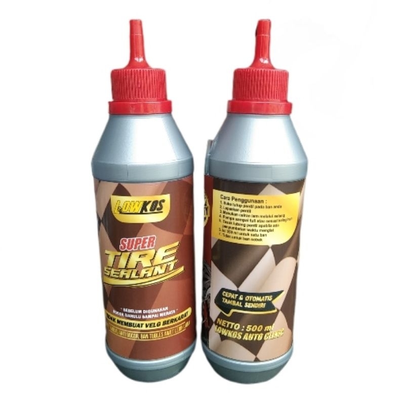 LOWKOS - CAIRAN BAN TUBLES 500ml Super Tire Sealant Anti Ranjau Anti Bocor Nambal Otomatis