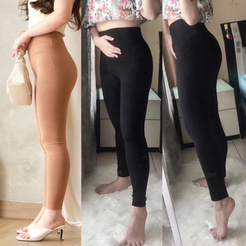 LEGGING BASIC POLOS HIGHWAIST / LEGING PANJANG WANITA / LEJING HW FIT S TO XXL