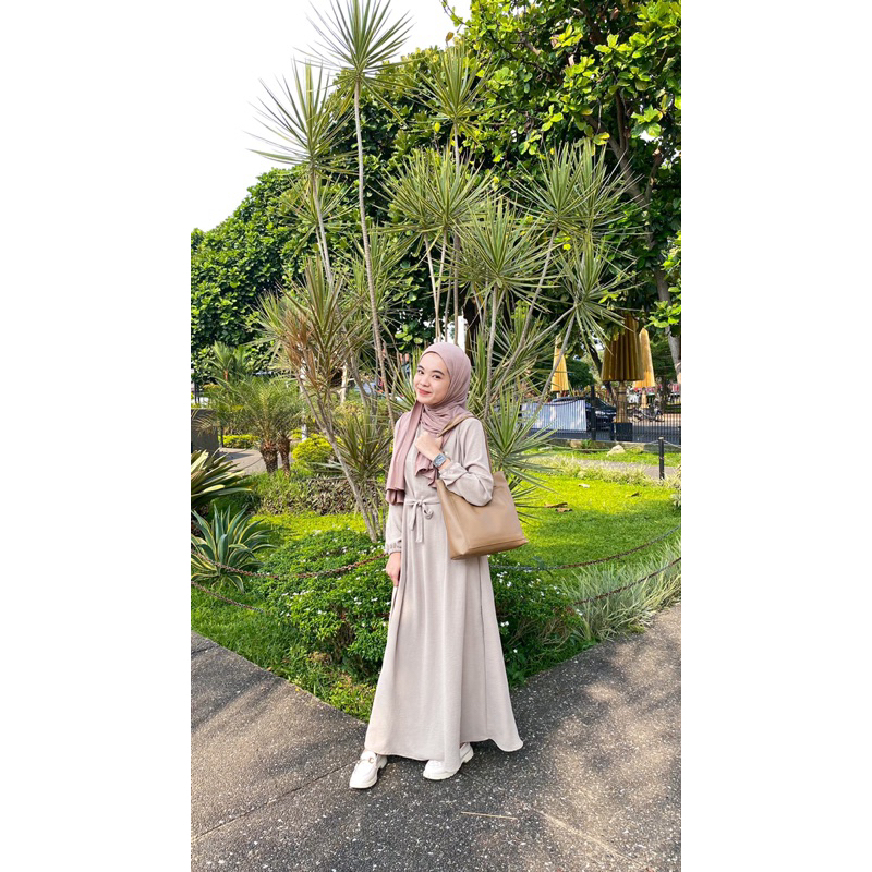 HAULA DRESS by Fefastyle - BAHAN CRINKLE AIRFLOW