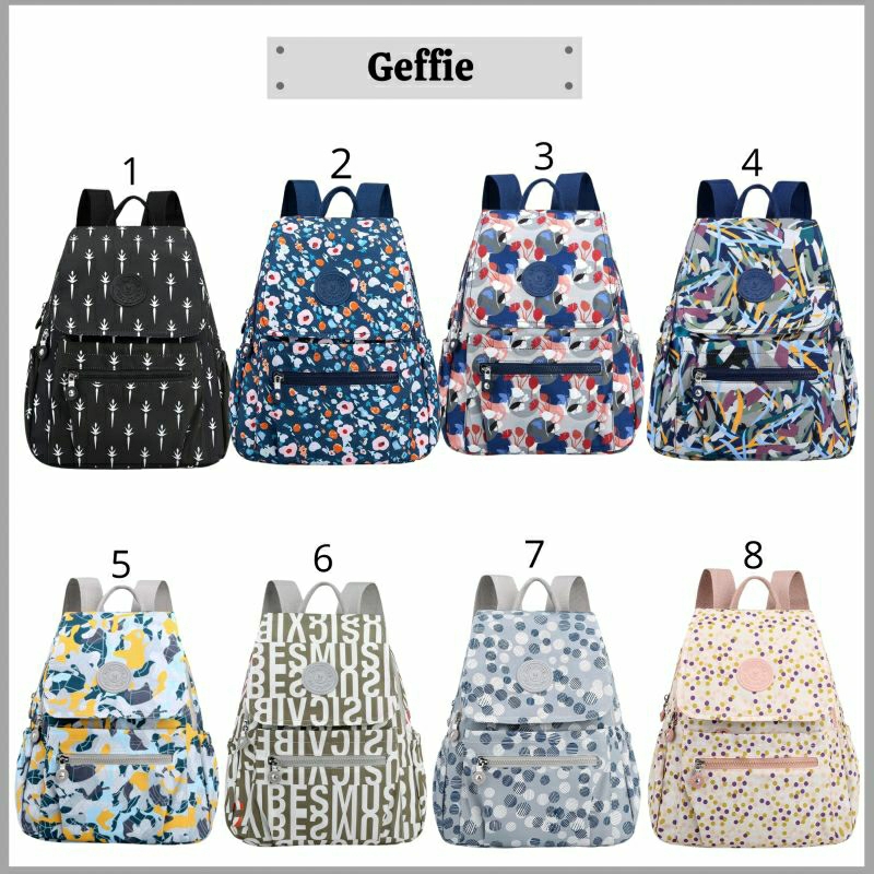 RANSEL WANITA TAS PUNGGUNG YUESITE GEFFIE MEDIUM BACKPACK KOREA STYLE IMPORT