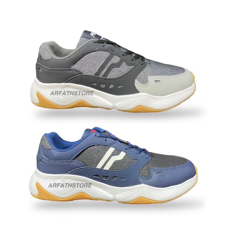 SEPATU PIERO ERGO ST DENIM GREY DENIM/NAVY DENIM