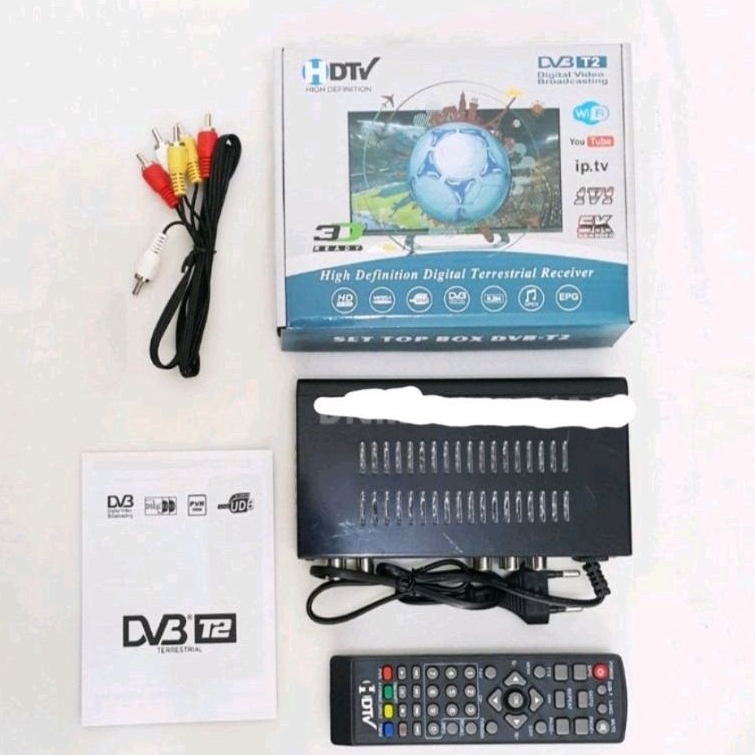 Set Top Box Tv Siaran Digital DVB T2 STB Antena Receiver Full HD