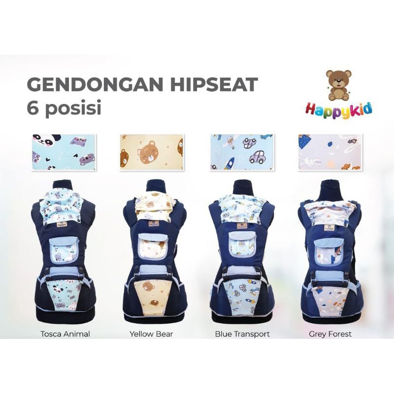 Gendongan Hip Seat 6 Posisi Happy Baby / Gendongan Bayi Hipseat