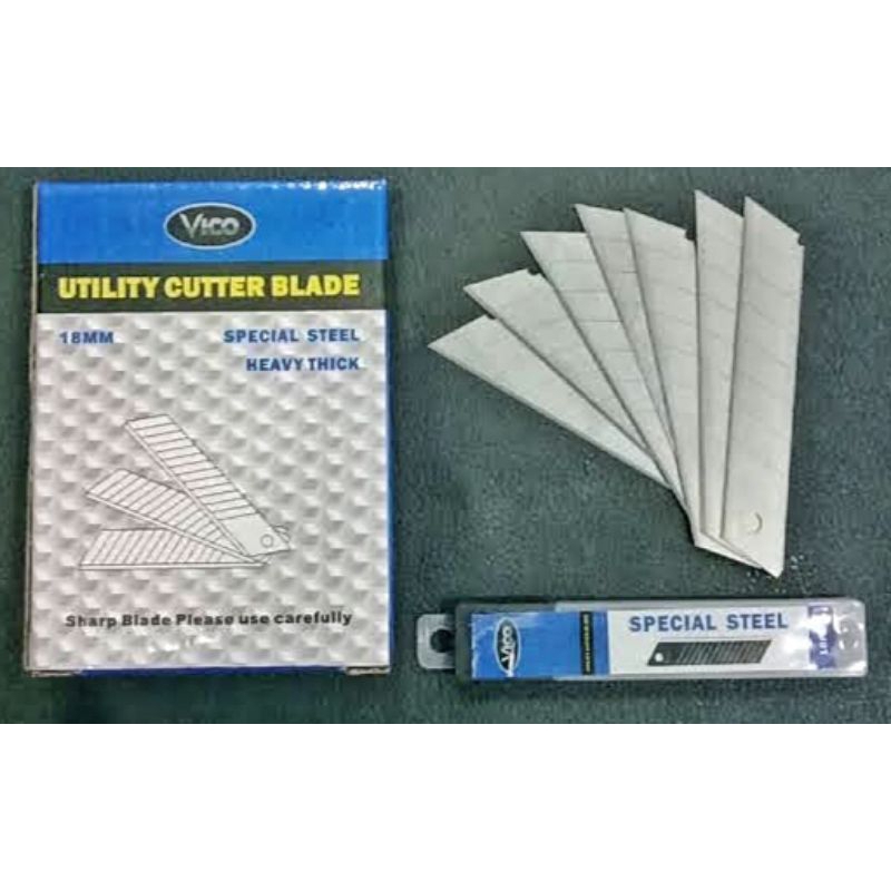 

Refill / Isi Pisau Cutter BesarMerek VICO Ukuran lebar 18mm, tebal dan tajam