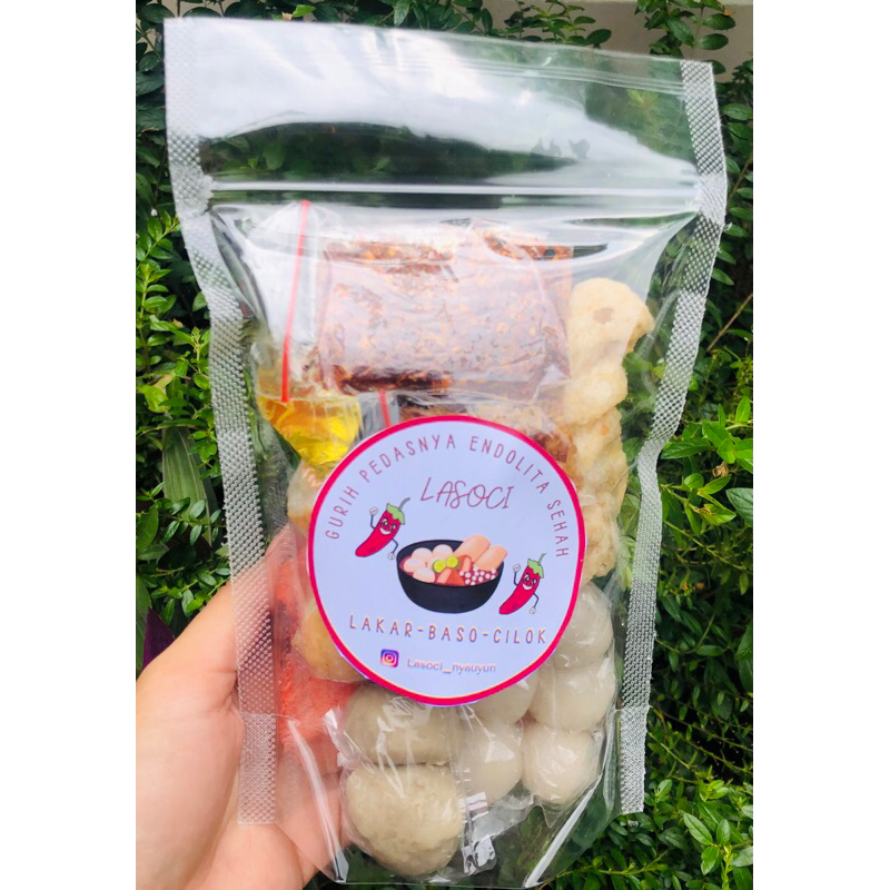 

lasoci ngacay pisan (dipadukan dengan cilok mozarella)