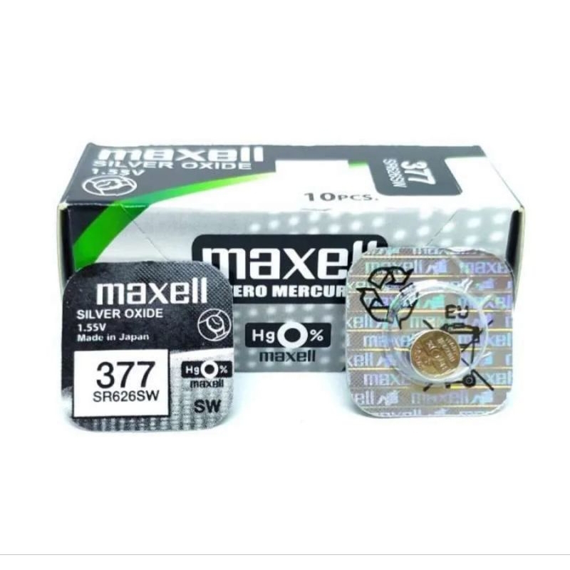 Batre 626 maxel original baterai 377 SR626SW Maxell PB