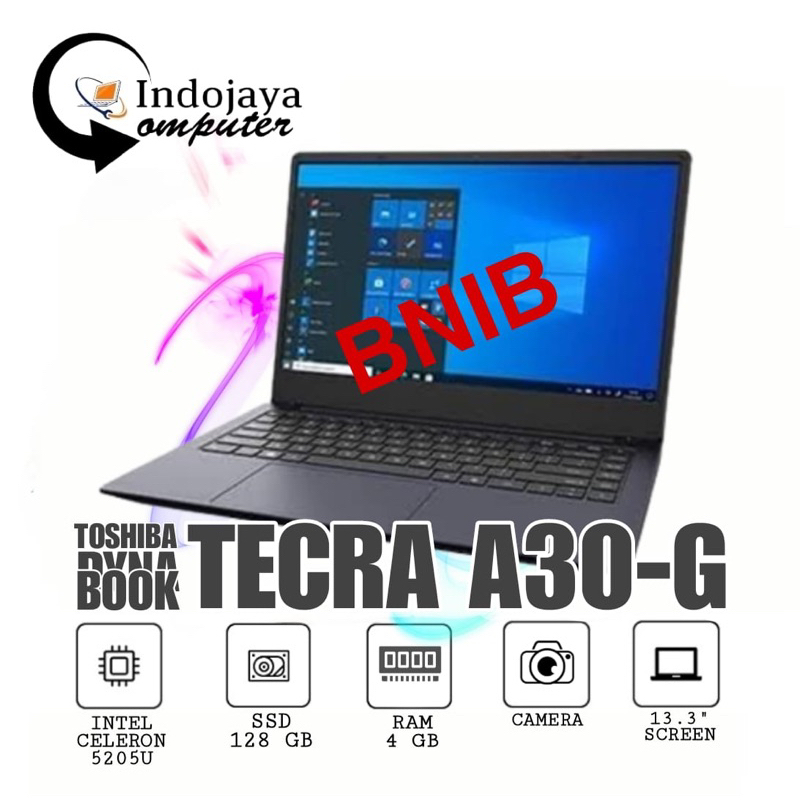 Laptop Baru Toshiba TECRA A30-G Celeron 5205U RAM 4 SSD 128