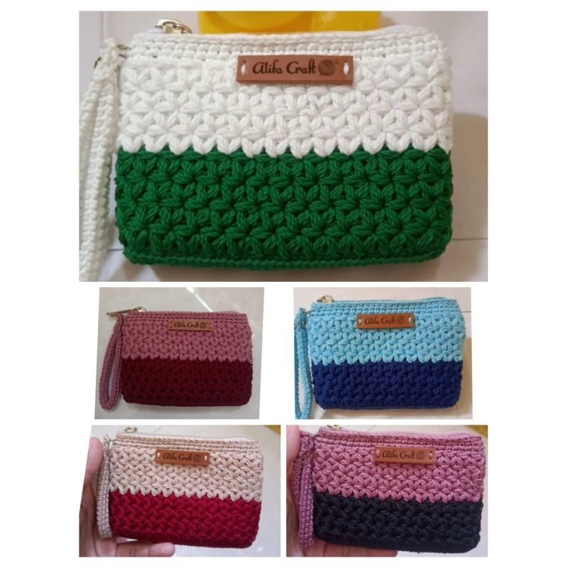 Dompet Koin Rajut Handmade