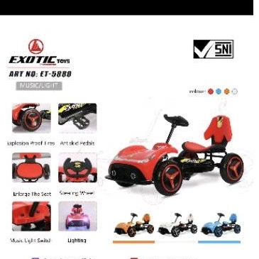 Mainan anak Gokart Gowes Exotic ET-5888 ET5888 ET 5888