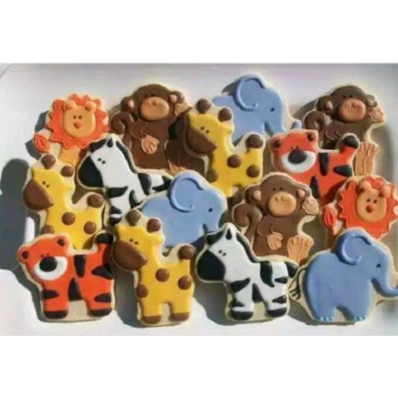 

VALERICIOUS Butter Cookies Kue Kukis Hias Tema Jungle ANIMAL BINATANG
