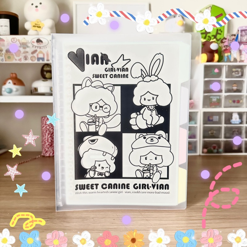 

Sweet Canine Girl Binder File (binder a5/file binder/journal)