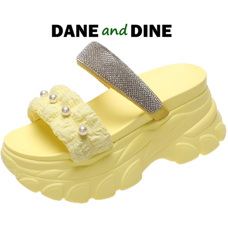 Terbaru Sandal Wedges 8 cm Wanita ORI Dane and Dine -W6820