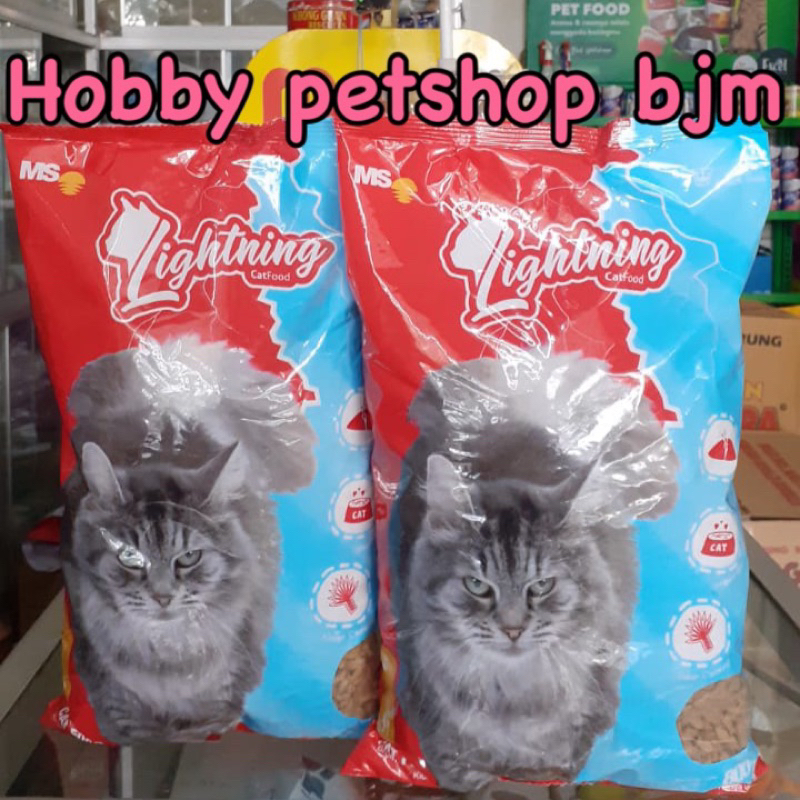 Lightning catfood 800gr - starry makanan kucing cat food pakan FRESPACK