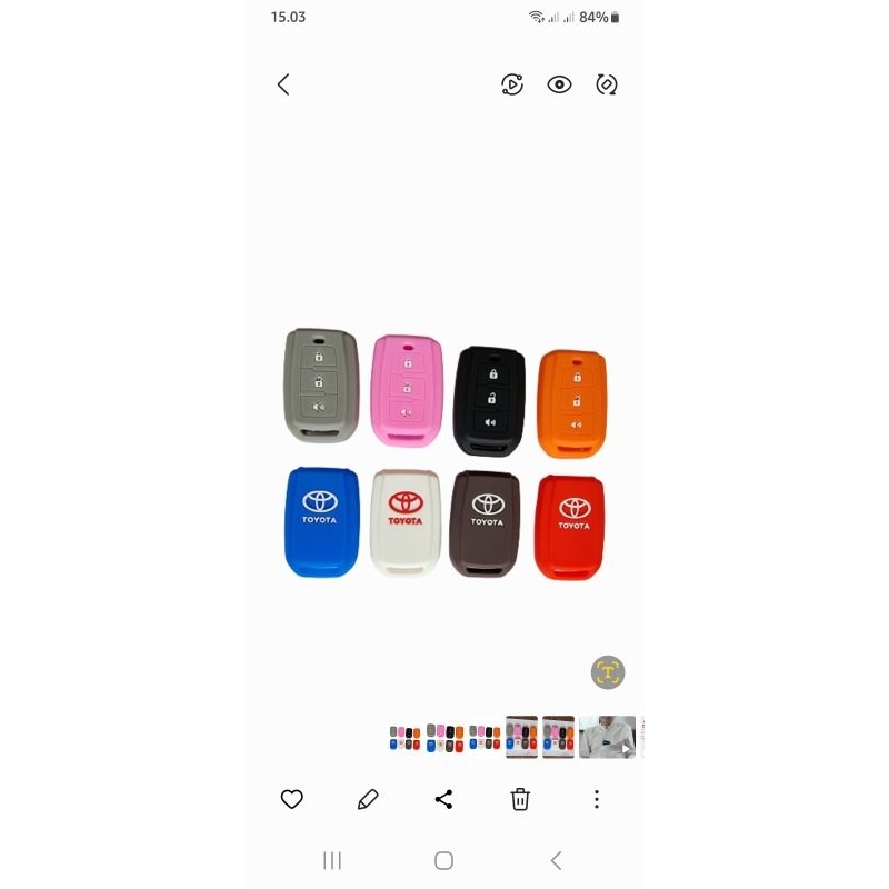 Kondom Silikon Remote Kunci Mobil Toyota All New Avanza Cover Silicone Case Kunci Remot Mobil