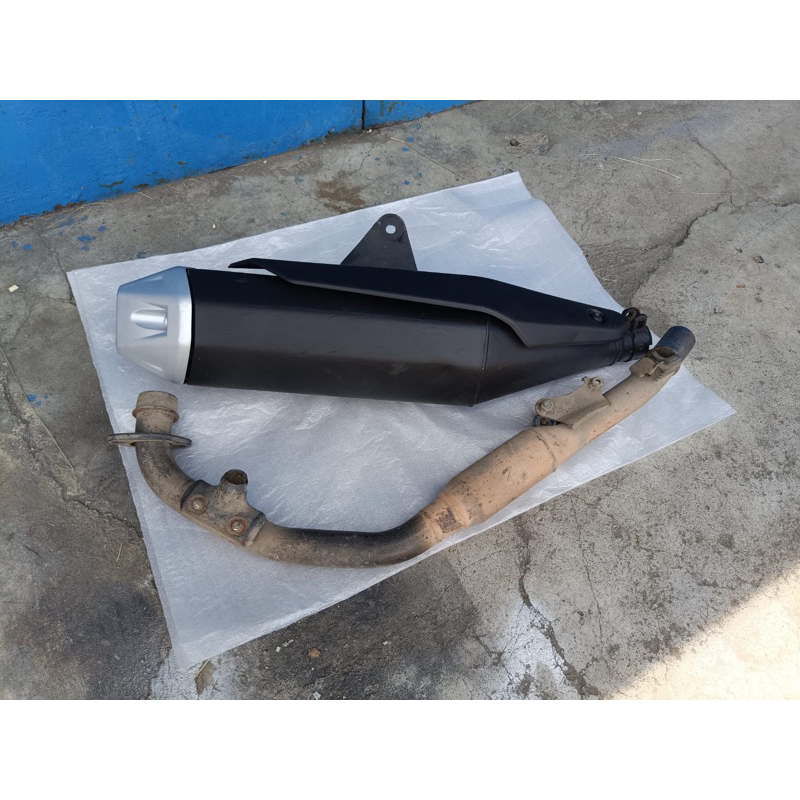 KNALPOT + LEHER CB 150 R CB150r ORIGINAL SECOND