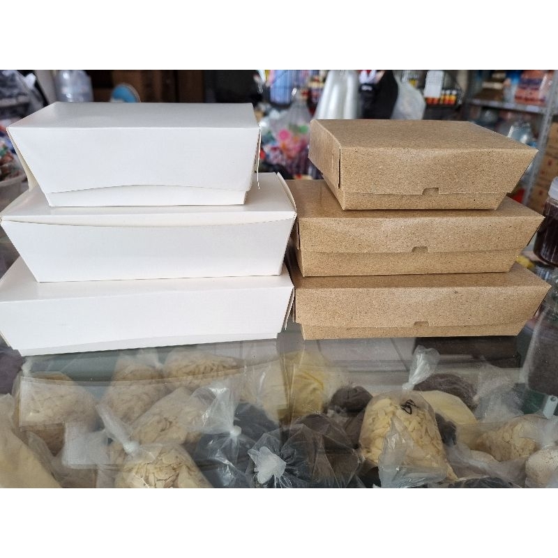 LUNCH BOX KERTAS / KOTAK MAKANAN / PAPER LUNCH BOX