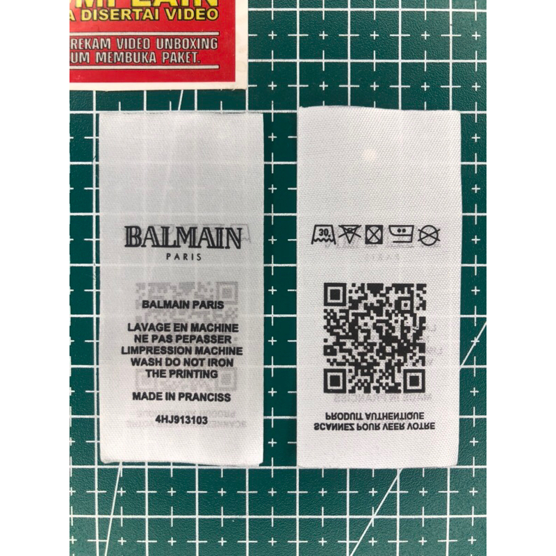 

BALMAIN TAG WASH MIRROR SUPER PREMIUM CO 1X DI KIRIM 600PCS