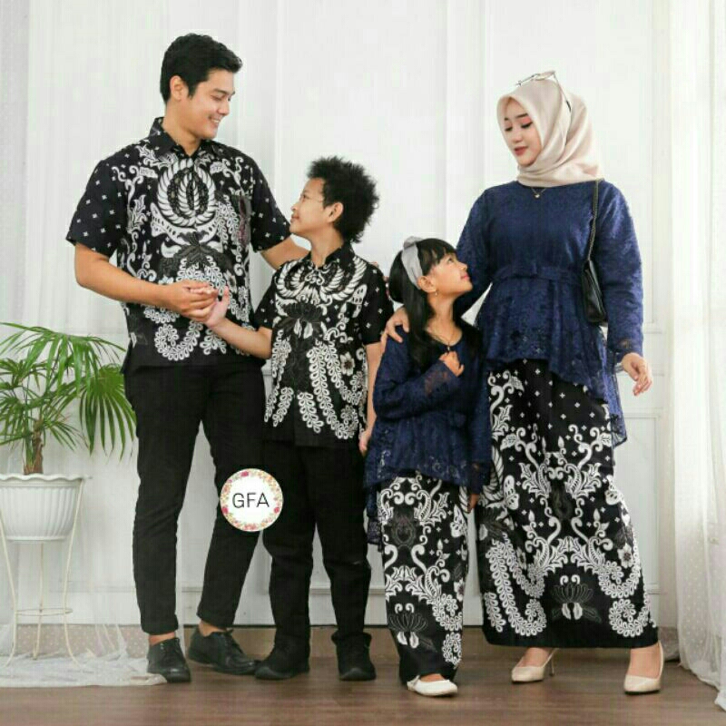 Couple Keluarga 3633 Sarimbit Keluarga Batik Kebaya