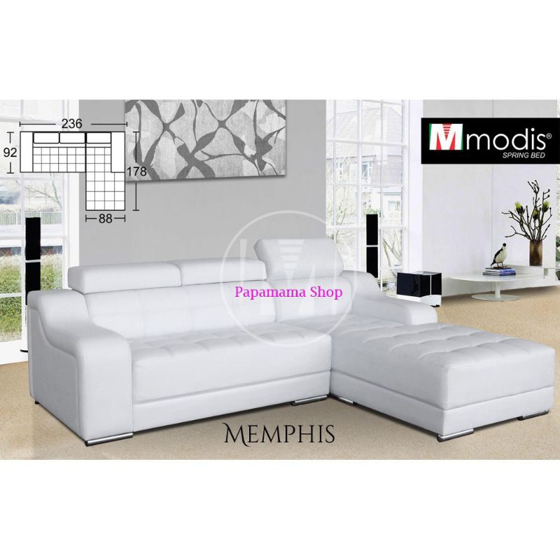 Sofa Tamu Modis Memphis - Sofa Sudut Minimalis New Series Set - Medan