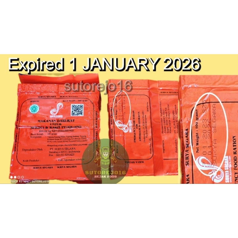 Ransum makanan darurat sekoci kapal MRE mirip Ransum tni enertab foodration Ransum pendaki camping