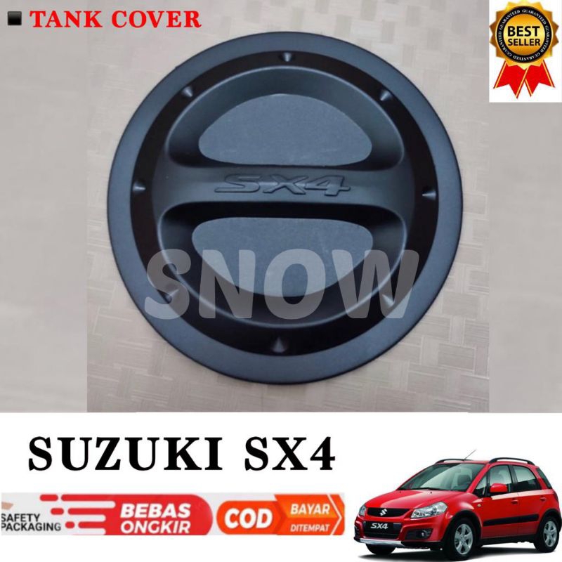 Tank Cover Suzuki Sx4 Tutup Bensin Sporty Hitam Doff