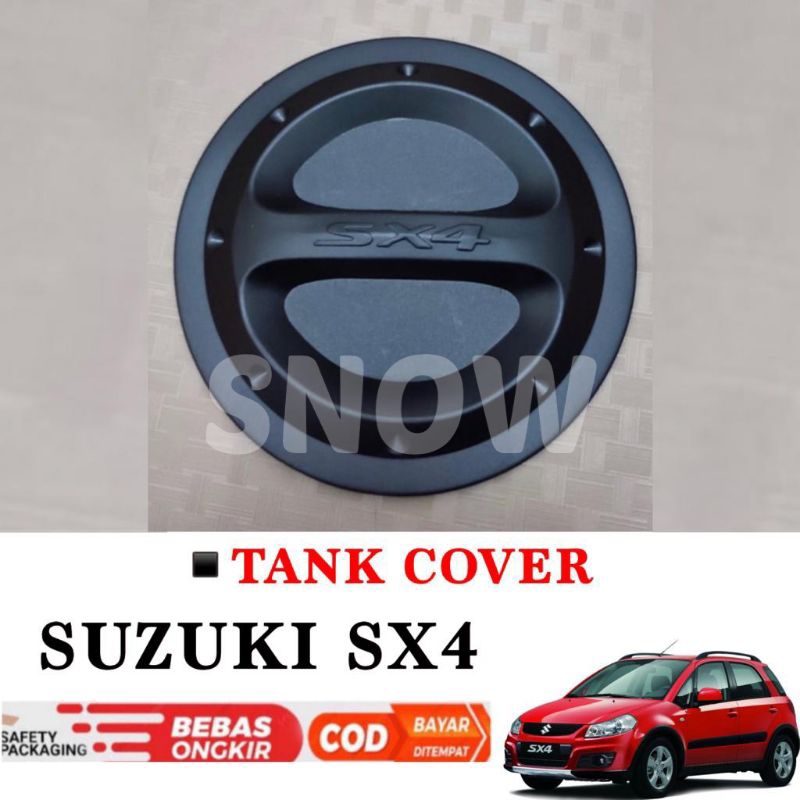 Tank Cover Suzuki Sx4 Tutup Bensin Sporty Hitam Doff