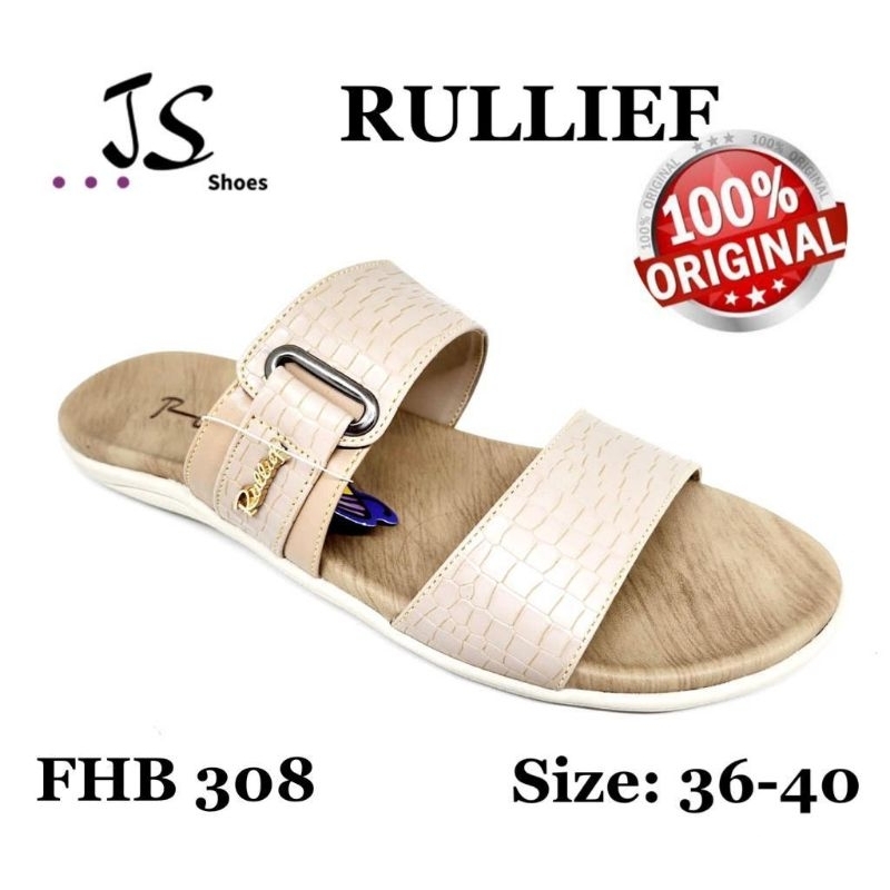 RULLIEF FHB 308 - SANDAL SLOP CASUAL WANITA DEWASA MERK RULLIEF ORIGINAL