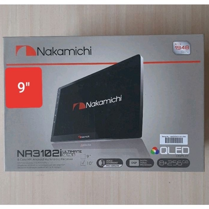 Head Unit Android 9&quot; / 10&quot; Nakamichi Ultimate Ram 8GB + ROM 256GB