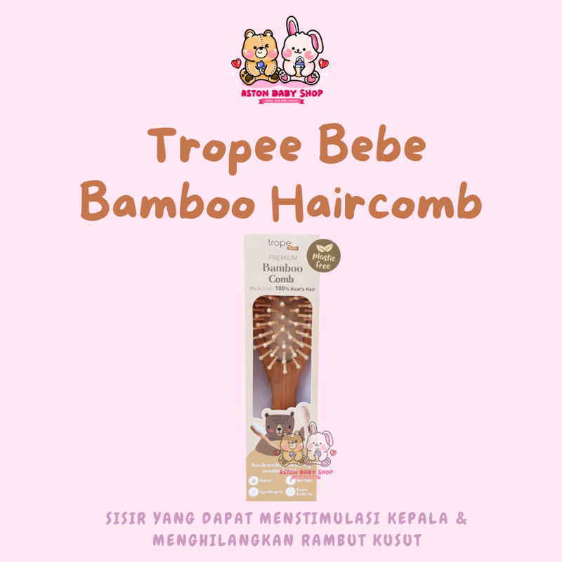 Tropee Bebe Bamboo Haircomb Sisir Bayi Anak