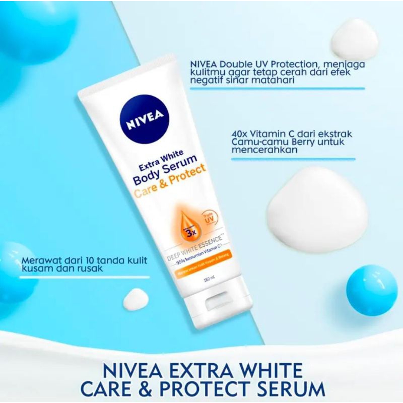 (-) NIVEA BODY SERUM EXTRA WHITE CARE &amp; PROTECT