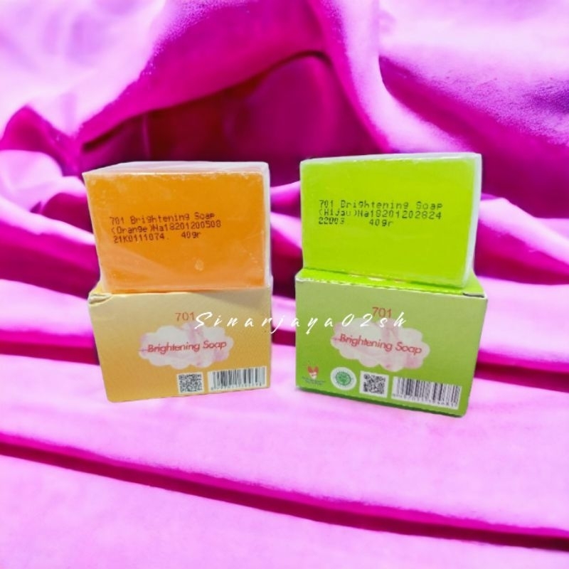 701 Sabun Batang Melon Dan Papaya Brightening Soap Original Bpom 40grm - Ecer