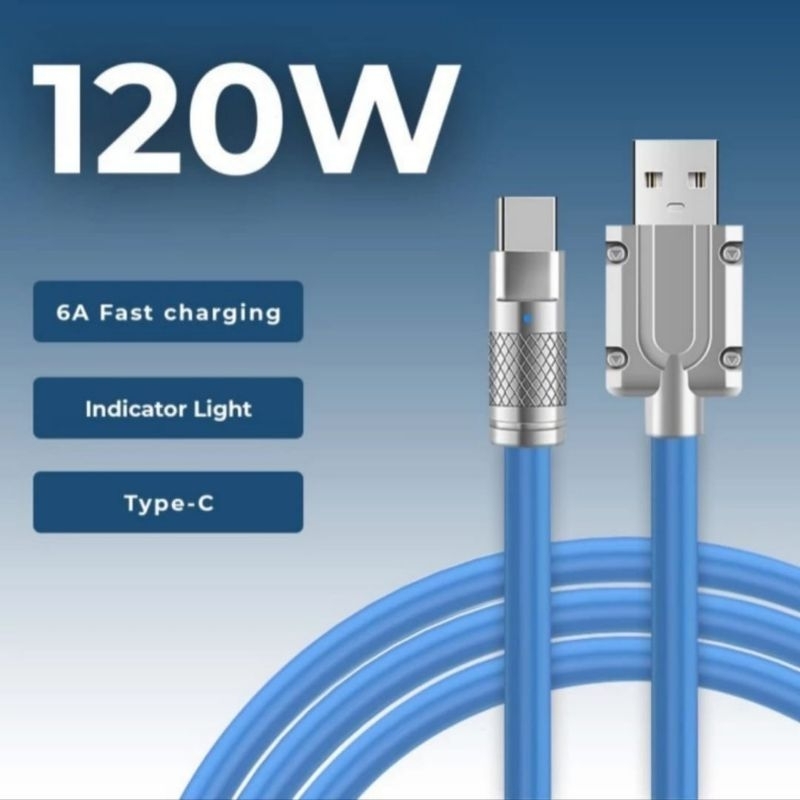 kabel data 120 Watt tipe c dan micro USB