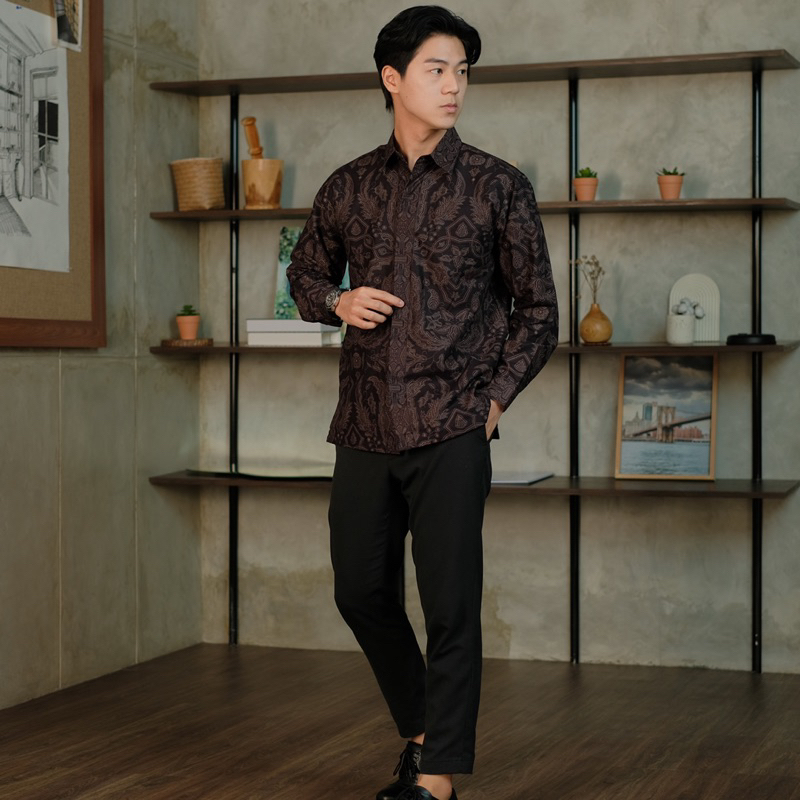 Batik Ayman - RAJENDRA | Kemeja Batik Pria Katun Solo Halus