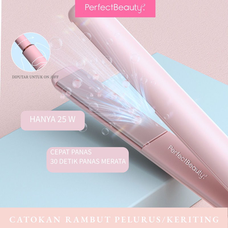 Catokan Rambut Lurus/ Keriting (2in1) Praktis dan cepat panas