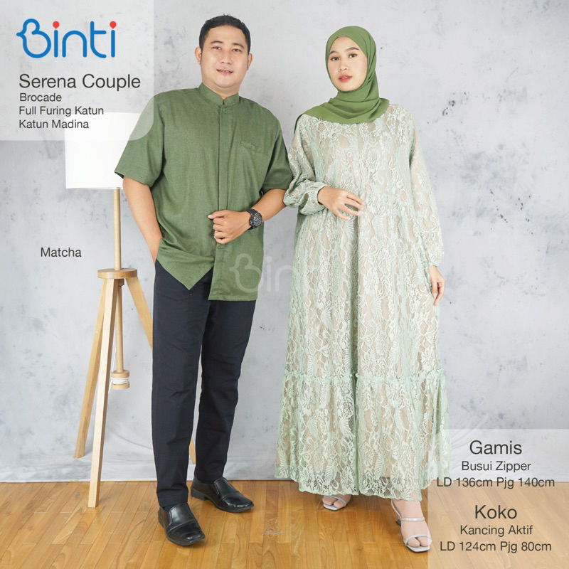 SERENA COUPLE BINTI / SERENA COUPLE SET BIGSIZE COUPLE AYAH IBU GAMIS KOKO LD135 LD140 KOKO LD125 OV